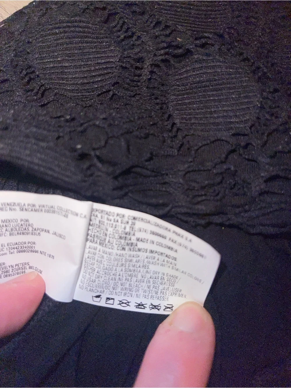 Phax Swimwear Maxi Skirt Lace Black Size Medium M